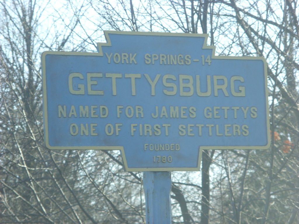 Gettysburg, PA Keystone Marker