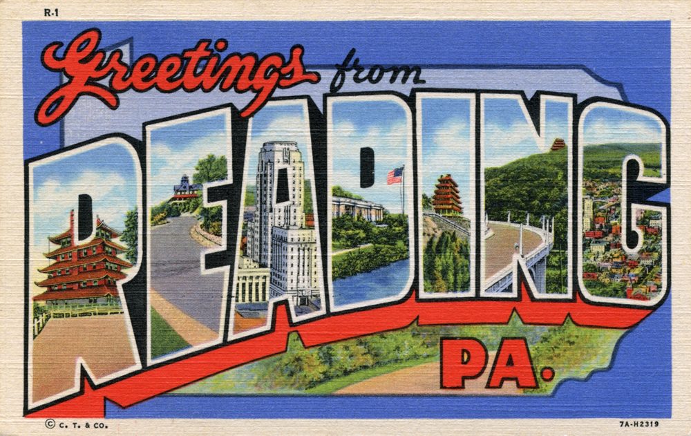 Greetings from Reading, Pennsylvania - Large Letter Postcard (6946129799)
