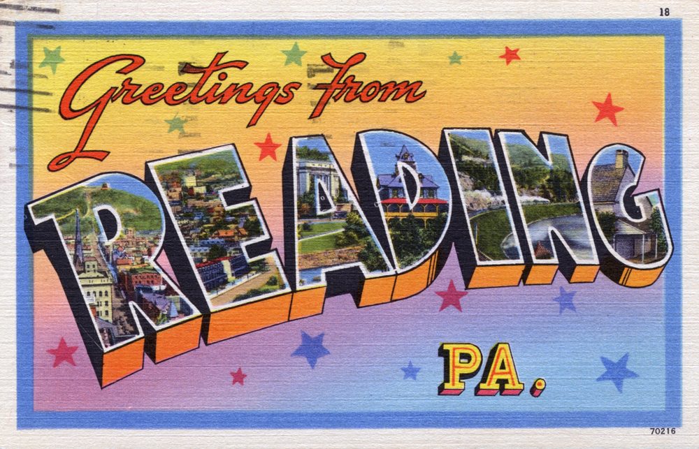 Greetings from Reading, Pennsylvania - Large Letter Postcard (6946130549)