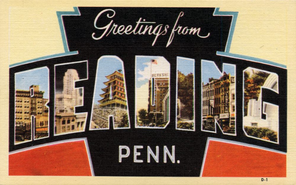 Greetings from Reading, Pennsylvania - Large Letter Postcard (8921770915)