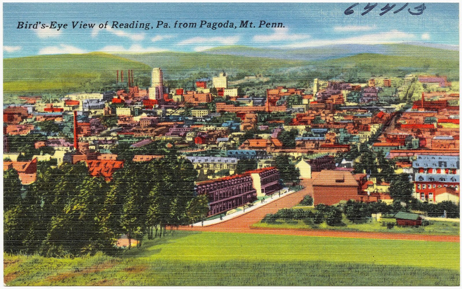 Bird's-eye view of Reading, Pa., from Pagoda, Mt. Penn (64413)